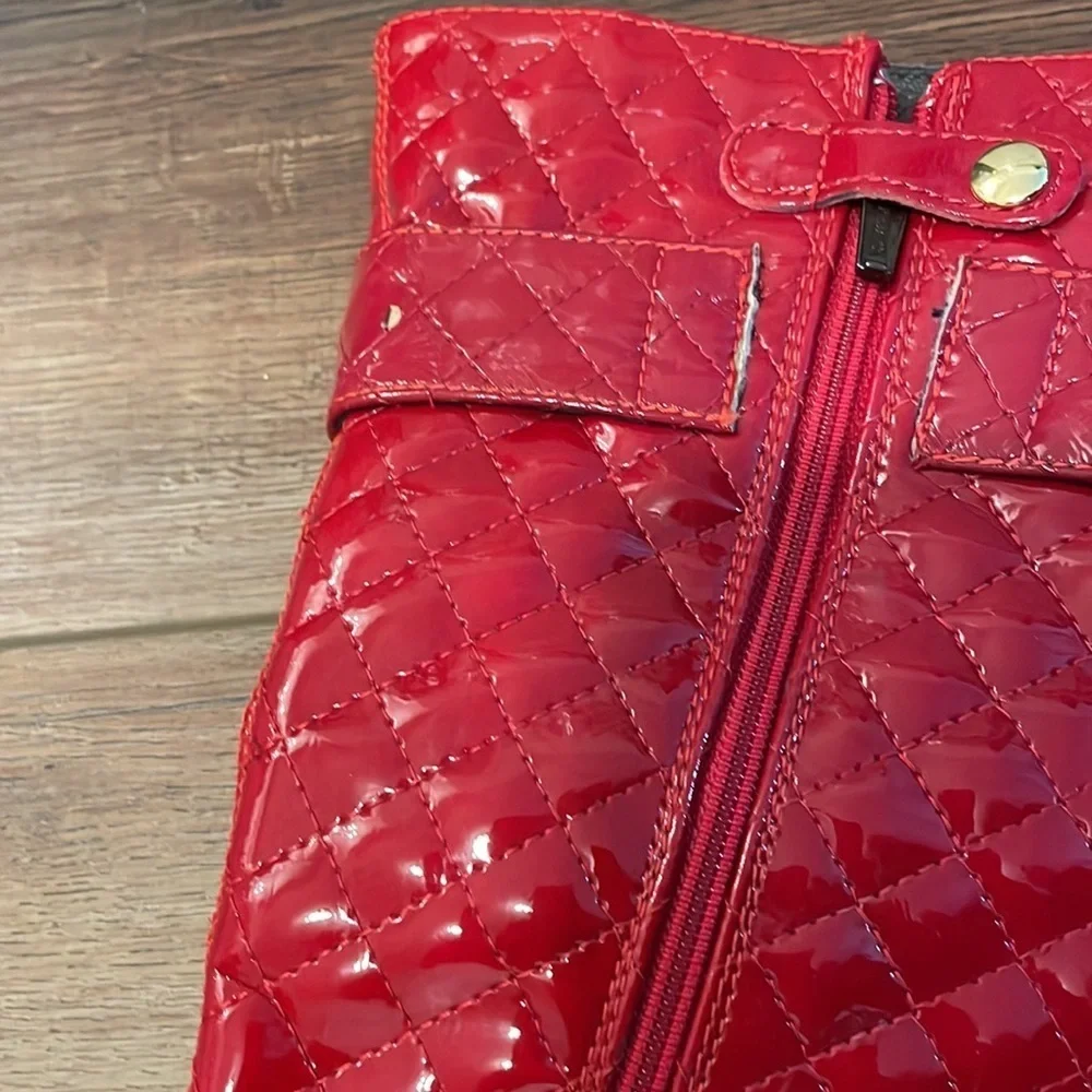 Primigi Red Quilted patent leather‎ boots size 36/5.5